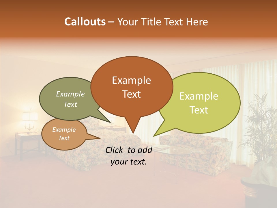 Interior Bed Breakfast PowerPoint Template