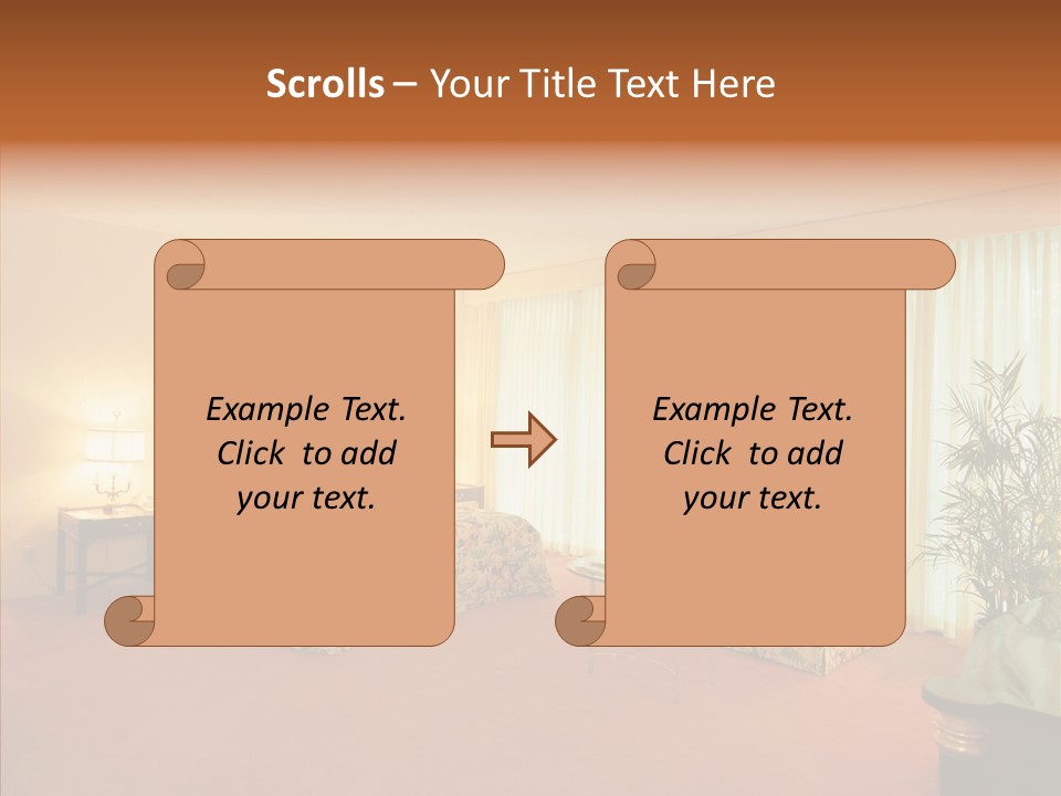 Interior Bed Breakfast PowerPoint Template