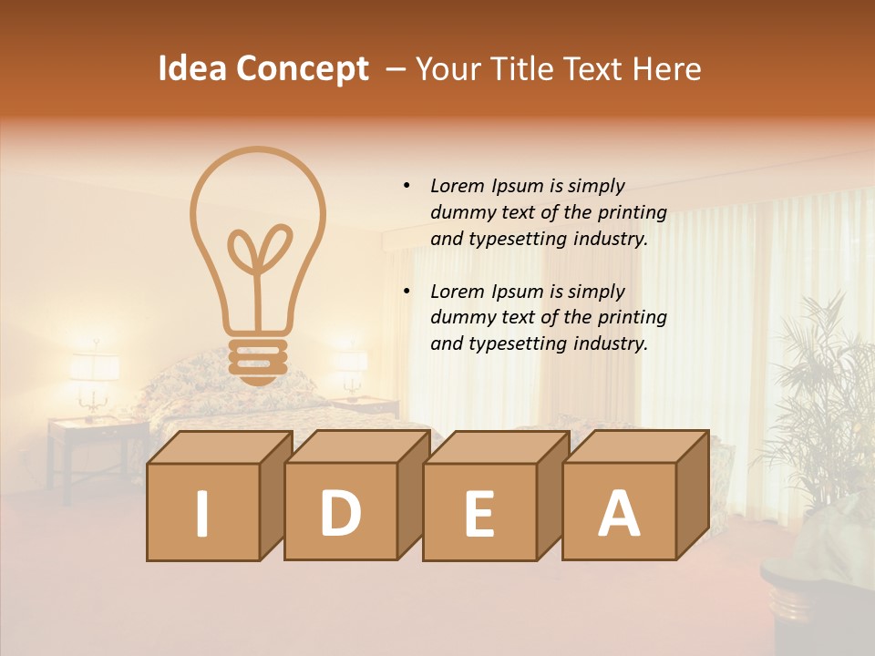 Interior Bed Breakfast PowerPoint Template