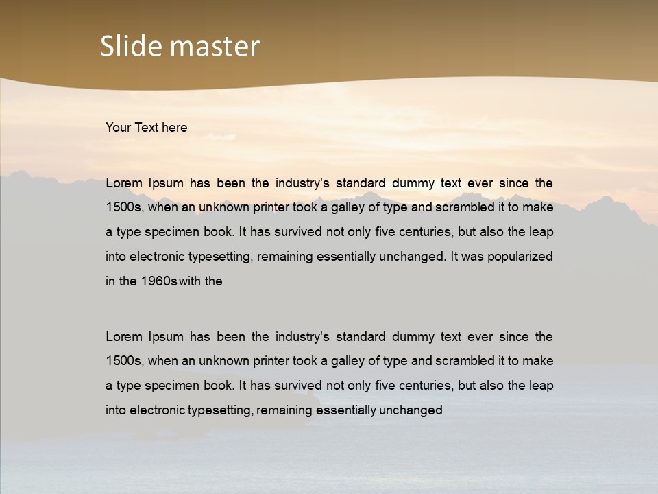 Beautiful Paradise Exotic PowerPoint Template