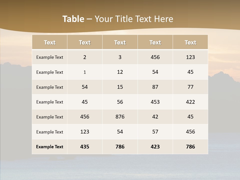 Beautiful Paradise Exotic PowerPoint Template