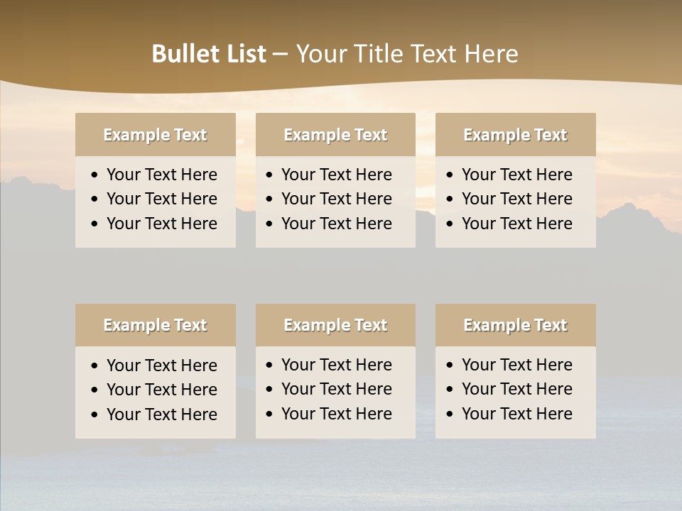 Beautiful Paradise Exotic PowerPoint Template