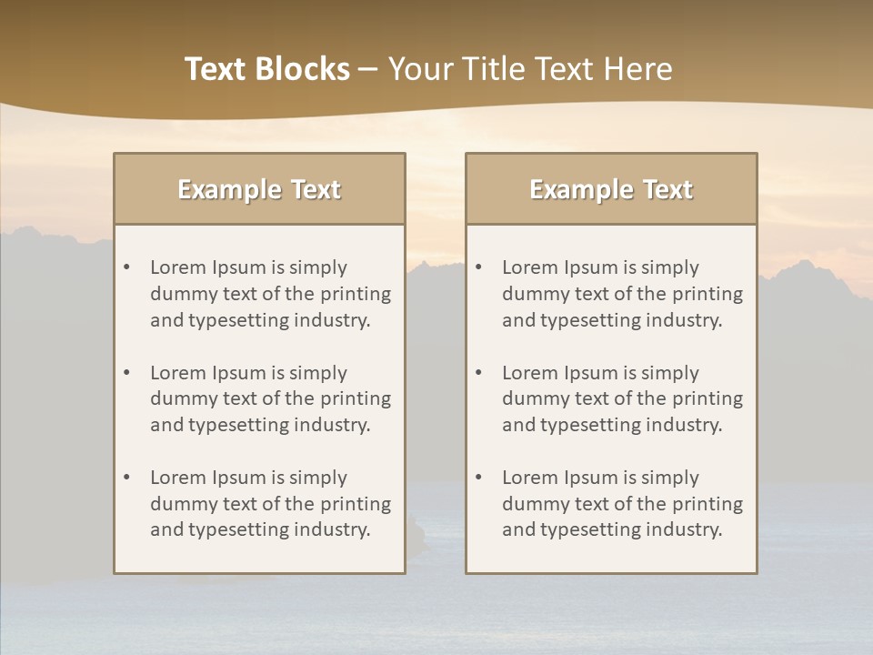 Beautiful Paradise Exotic PowerPoint Template