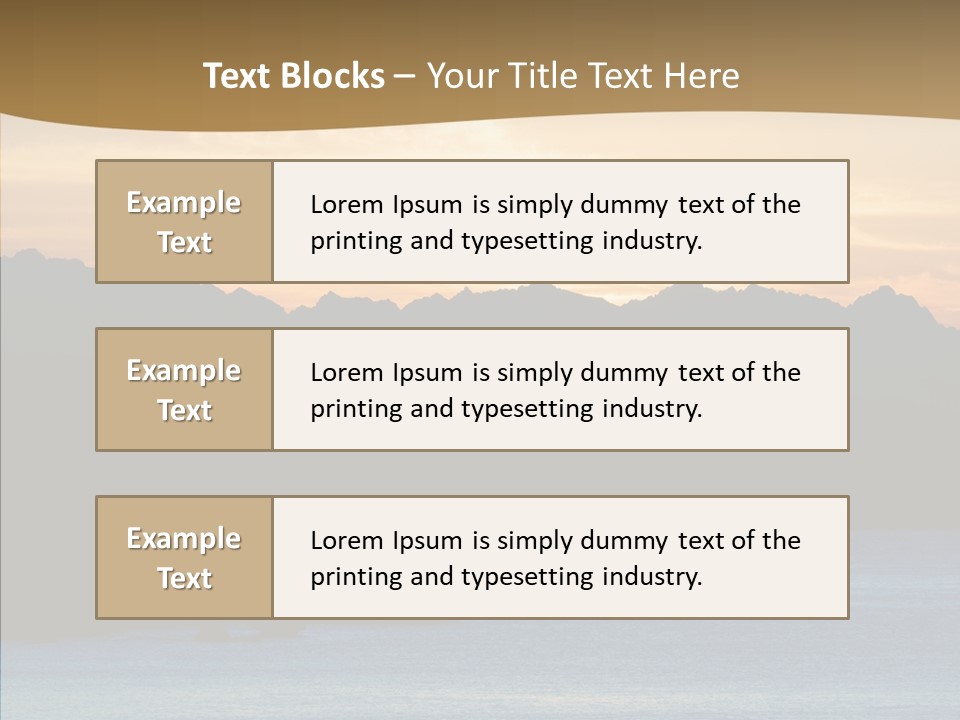 Beautiful Paradise Exotic PowerPoint Template