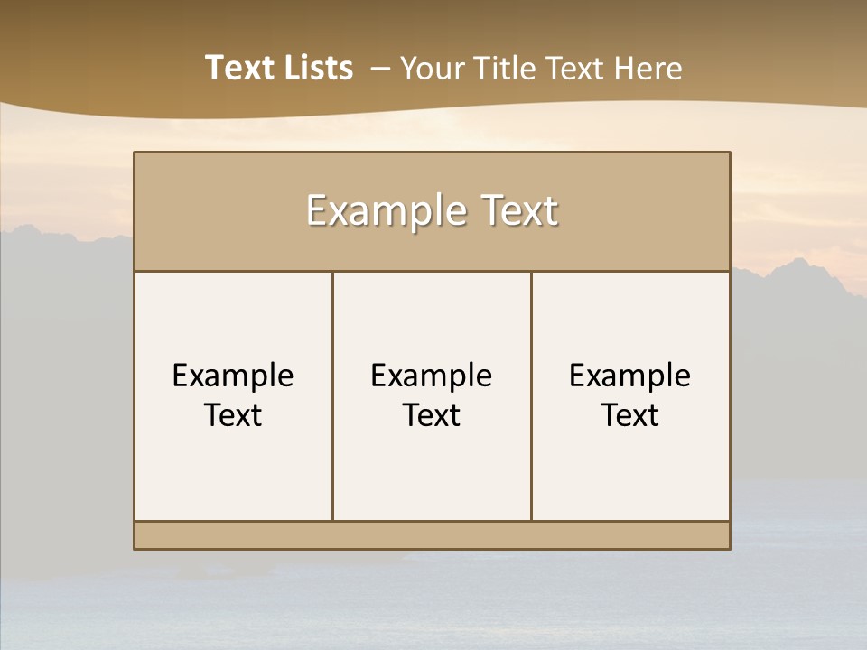 Beautiful Paradise Exotic PowerPoint Template
