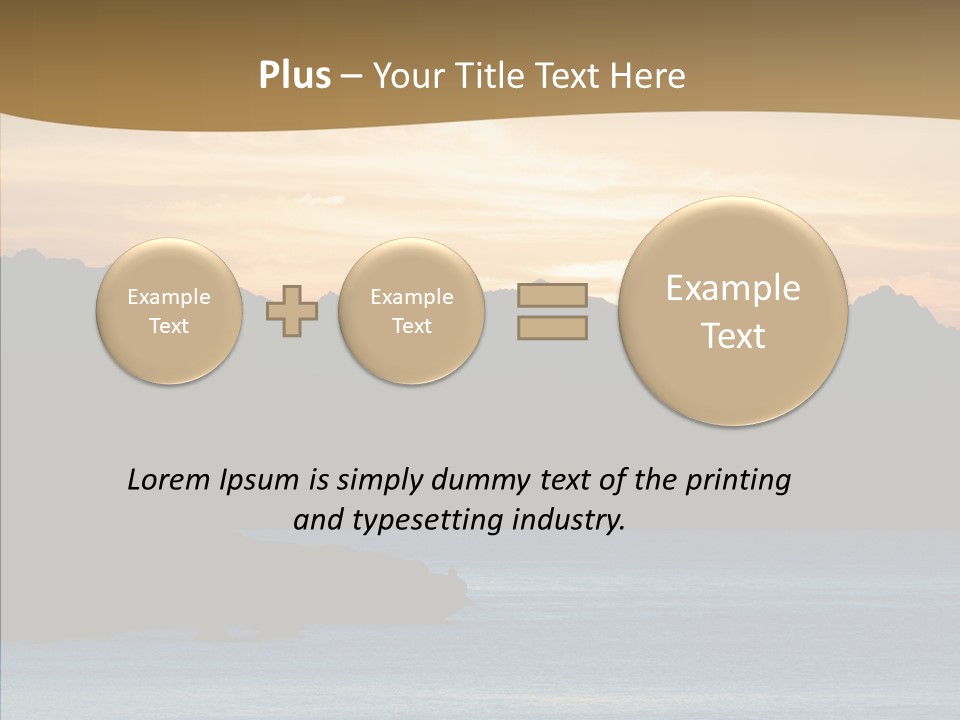 Beautiful Paradise Exotic PowerPoint Template