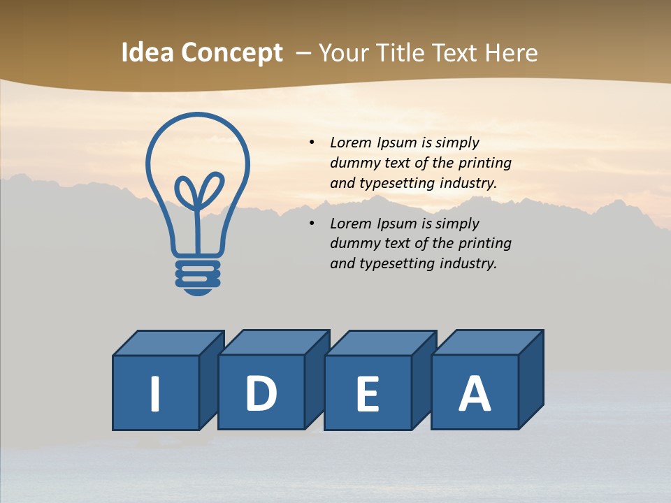 Beautiful Paradise Exotic PowerPoint Template