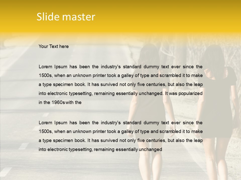 Young Sun Attitude PowerPoint Template