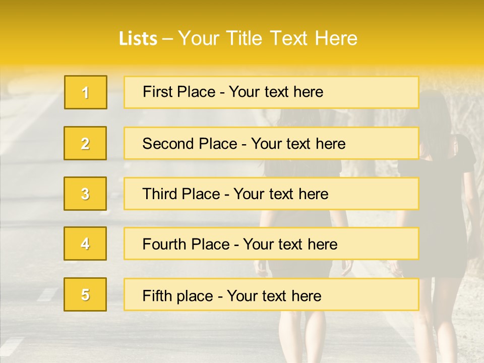 Young Sun Attitude PowerPoint Template