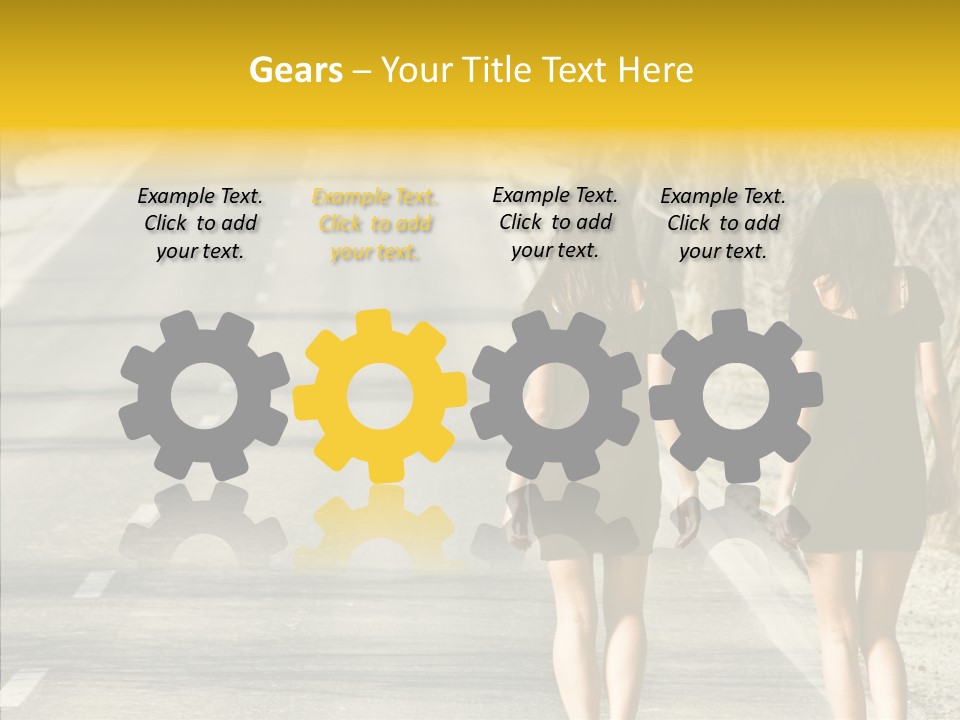 Young Sun Attitude PowerPoint Template