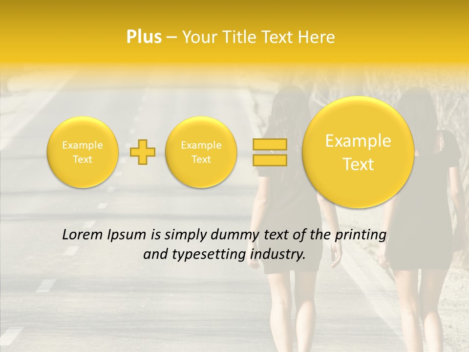 Young Sun Attitude PowerPoint Template