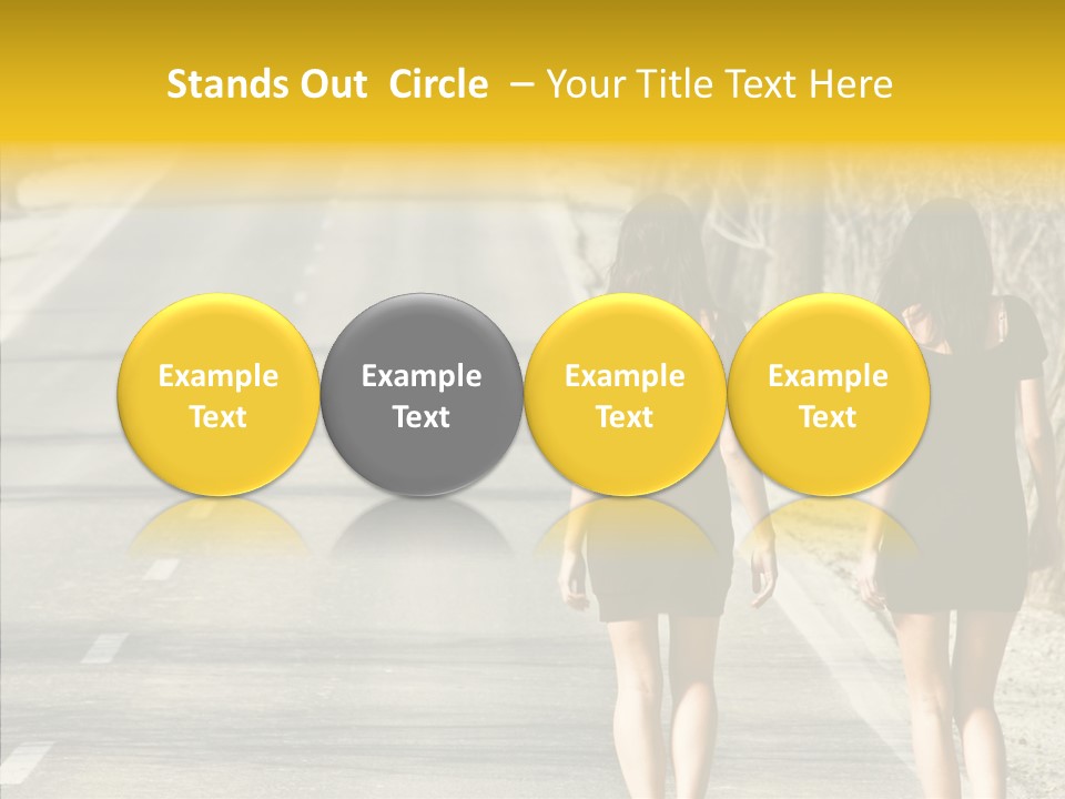 Young Sun Attitude PowerPoint Template