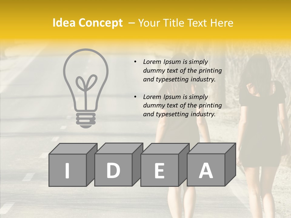 Young Sun Attitude PowerPoint Template