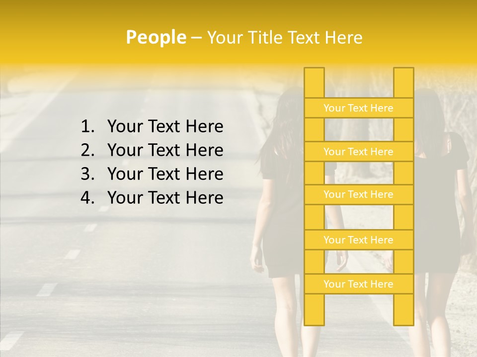 Young Sun Attitude PowerPoint Template