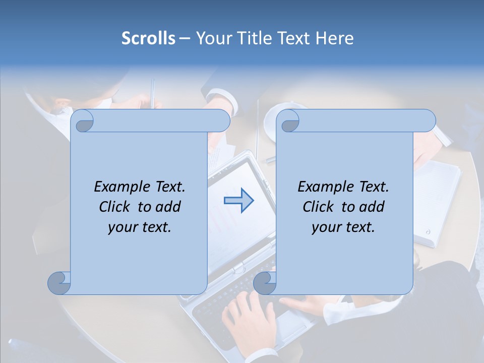 Success Concept Computer PowerPoint Template