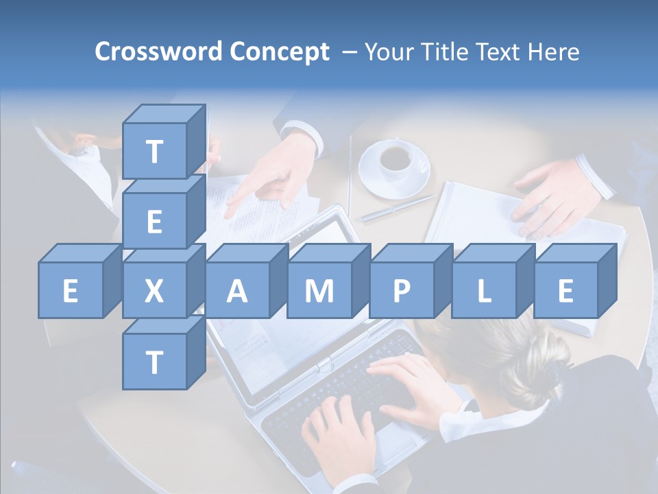 Success Concept Computer PowerPoint Template