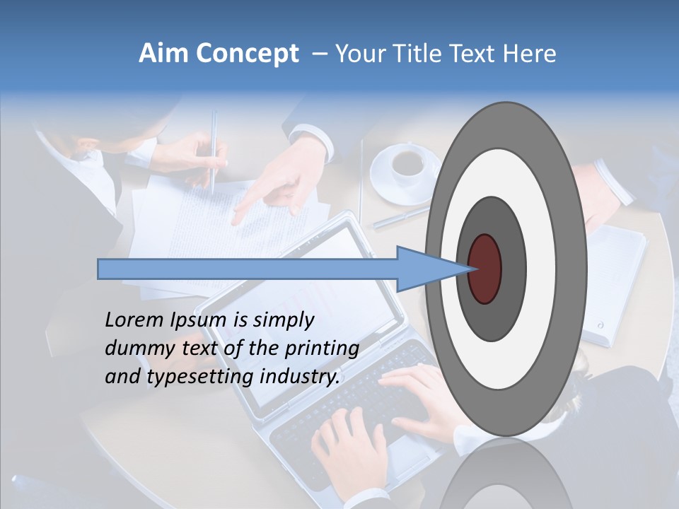 Success Concept Computer PowerPoint Template