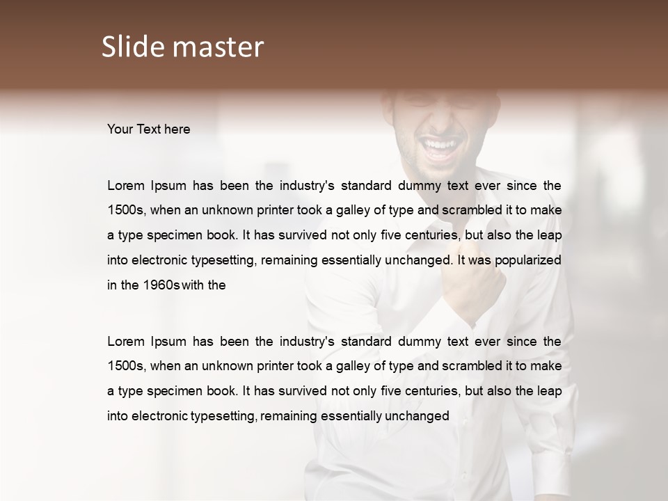 Street Isolated Handsome PowerPoint Template