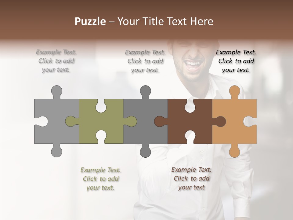 Street Isolated Handsome PowerPoint Template