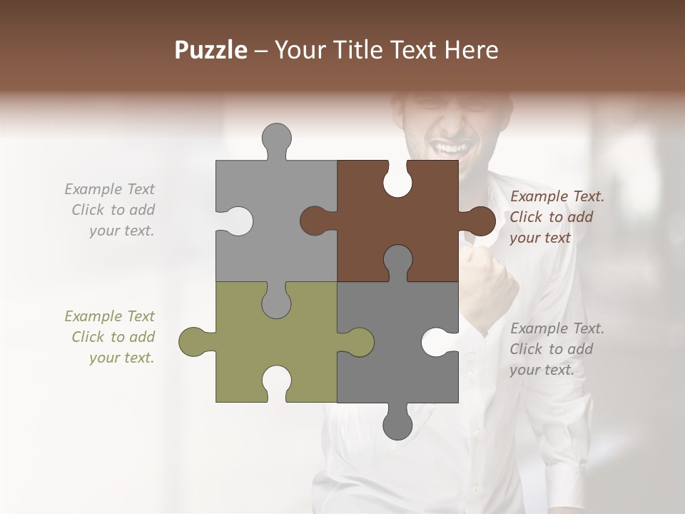 Street Isolated Handsome PowerPoint Template