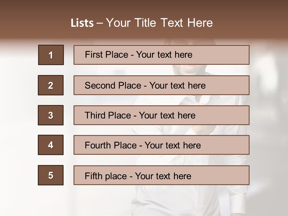 Street Isolated Handsome PowerPoint Template