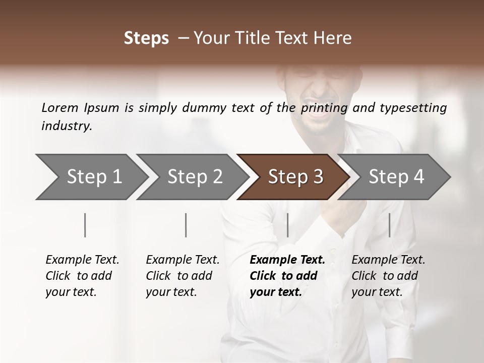 Street Isolated Handsome PowerPoint Template