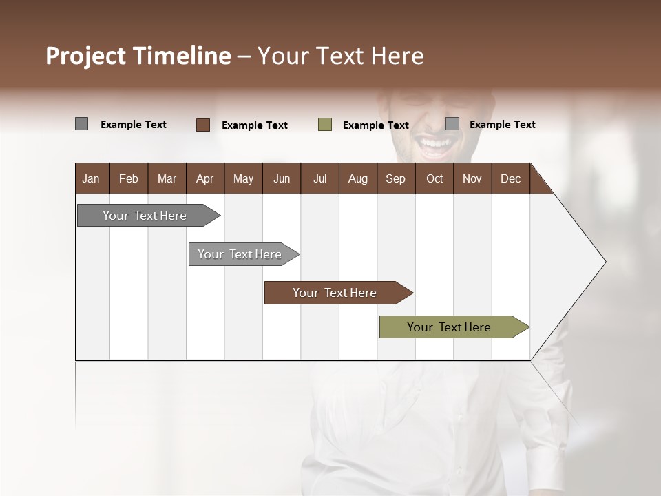 Street Isolated Handsome PowerPoint Template