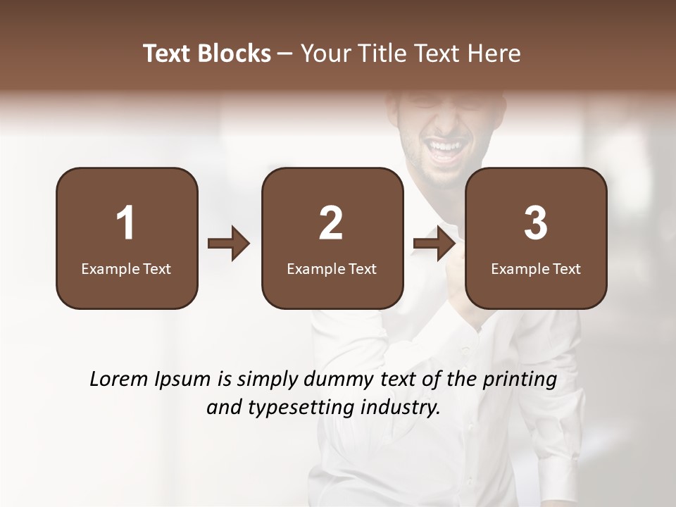 Street Isolated Handsome PowerPoint Template