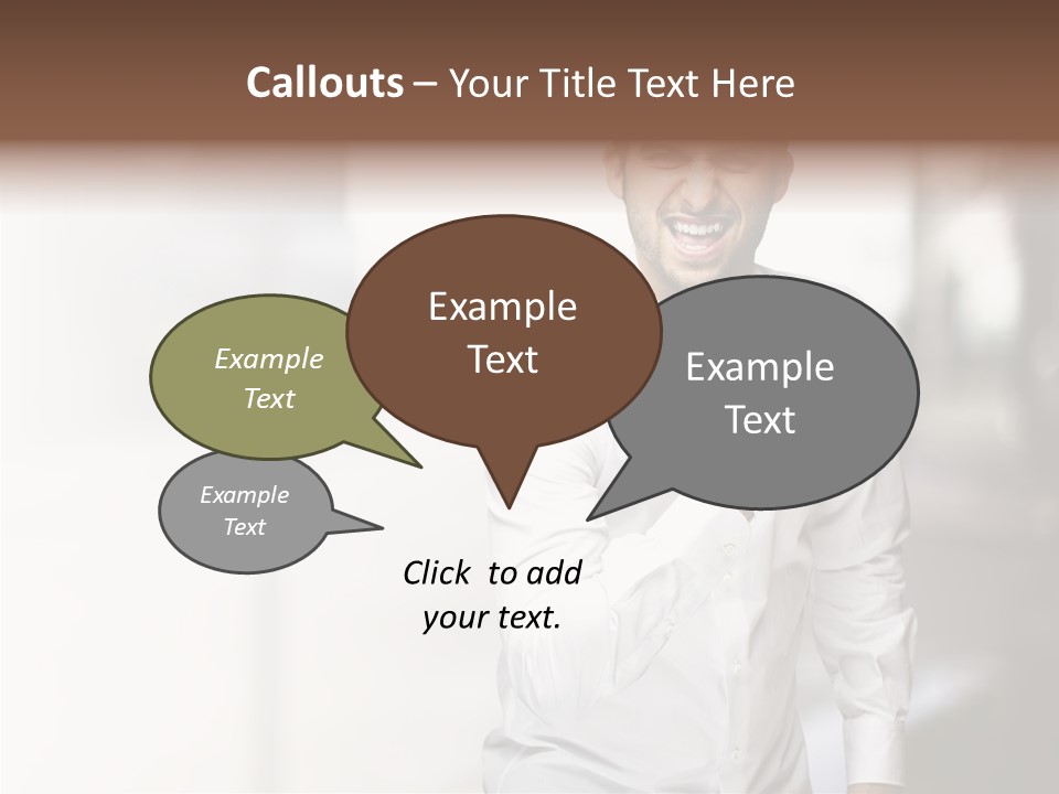 Street Isolated Handsome PowerPoint Template