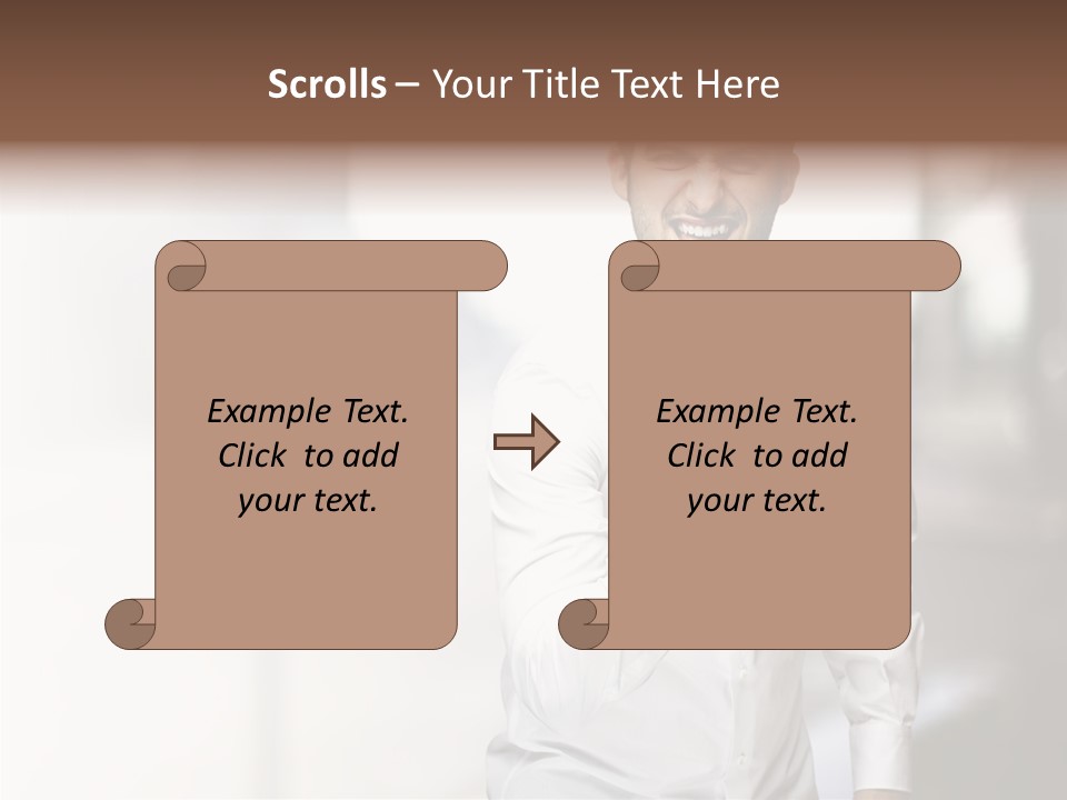 Street Isolated Handsome PowerPoint Template
