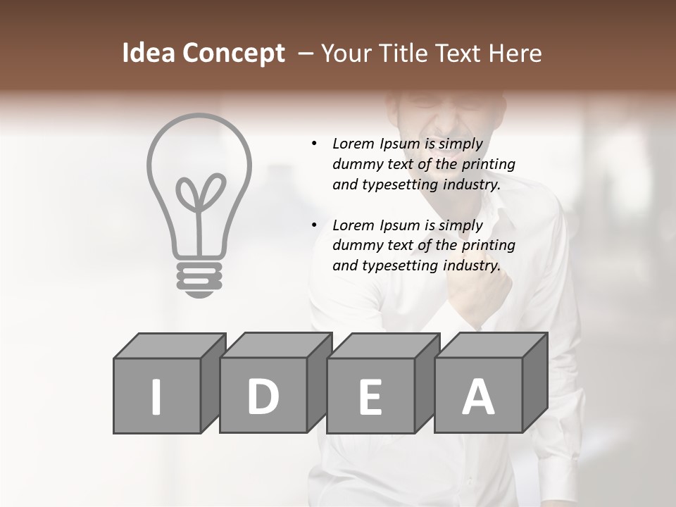 Street Isolated Handsome PowerPoint Template