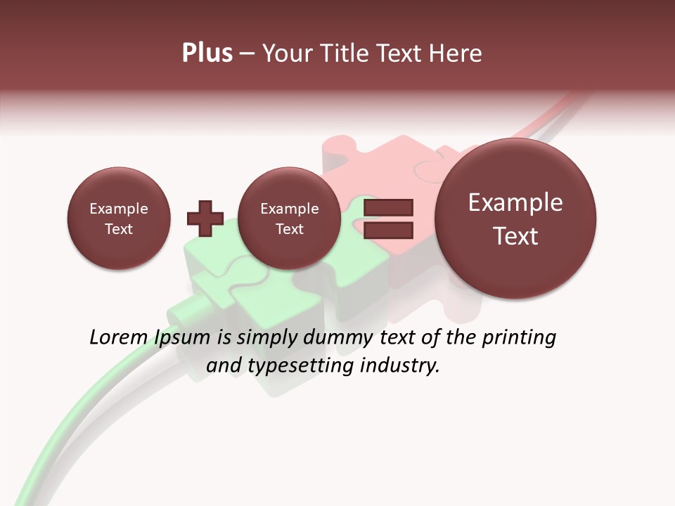 Feed Plug Rendered PowerPoint Template