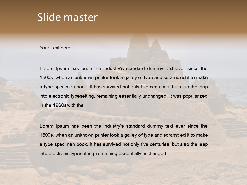 Beach Fun Coastline PowerPoint Template