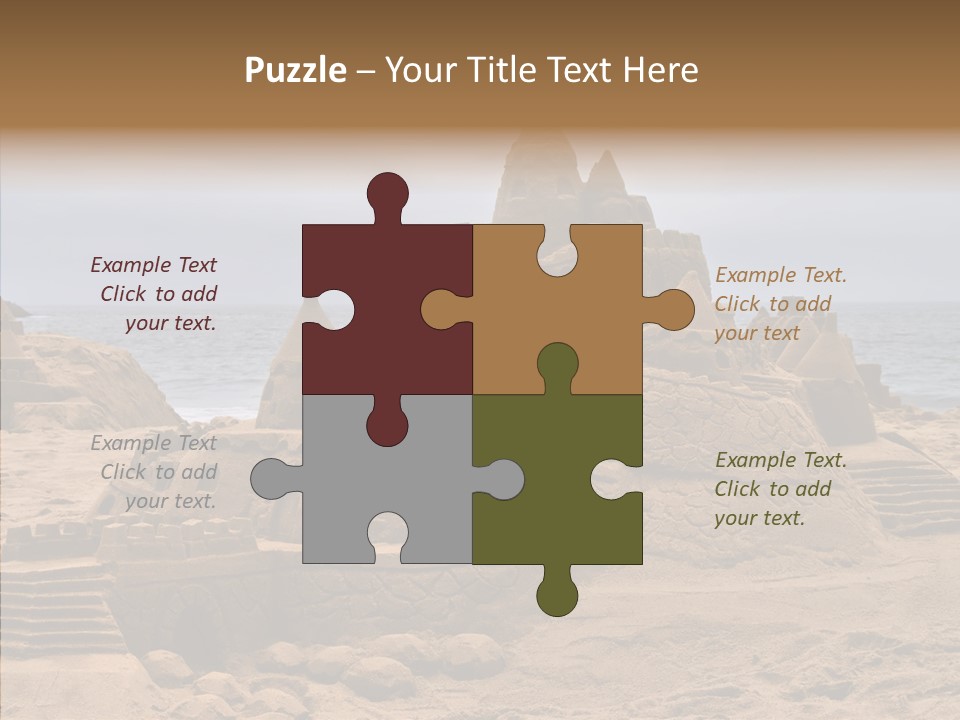 Beach Fun Coastline PowerPoint Template