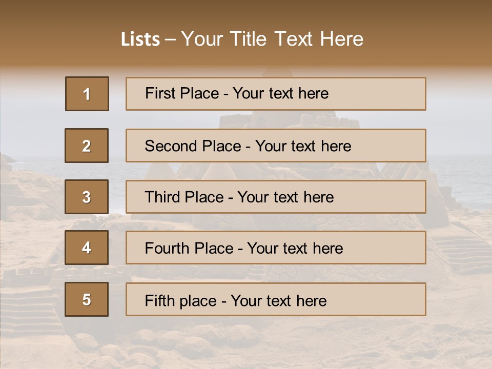 Beach Fun Coastline PowerPoint Template