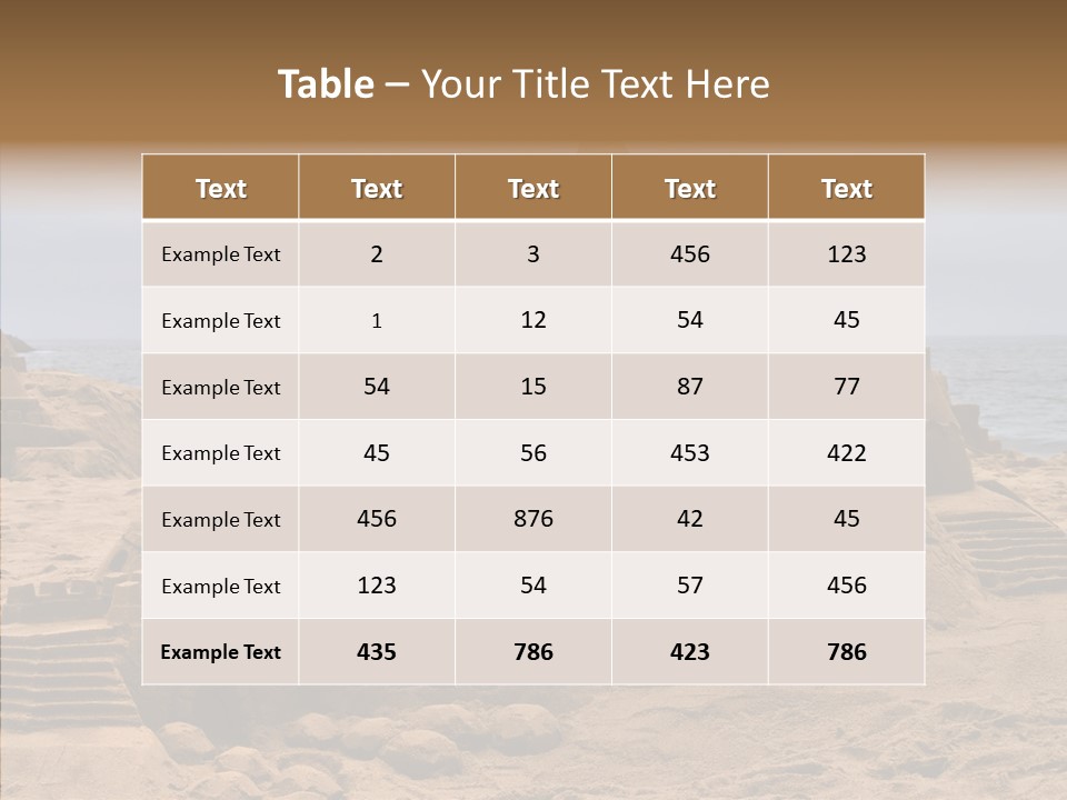 Beach Fun Coastline PowerPoint Template