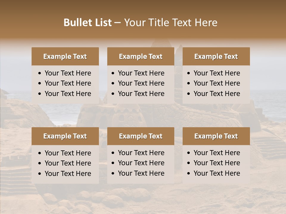 Beach Fun Coastline PowerPoint Template