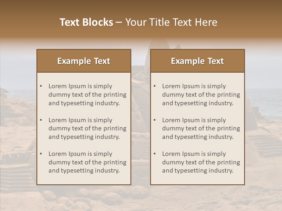 Beach Fun Coastline PowerPoint Template