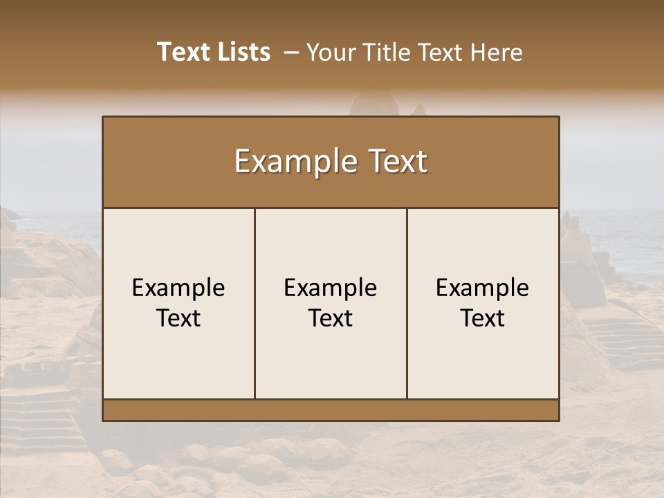 Beach Fun Coastline PowerPoint Template