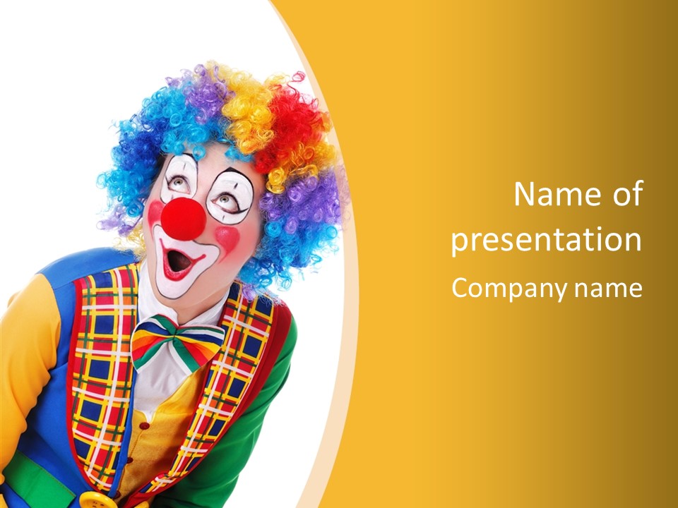 Circus Blue Birthday PowerPoint Template