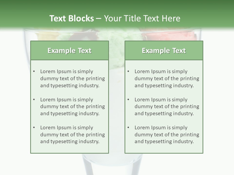 Vanilla Stacked Lick PowerPoint Template