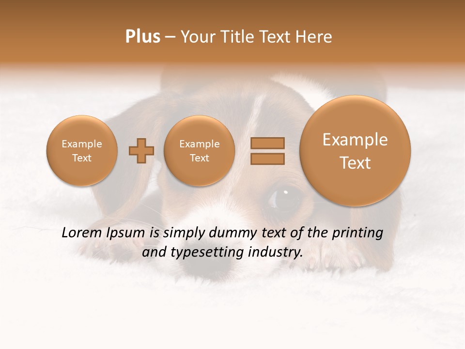 Cute Hunting Pet PowerPoint Template