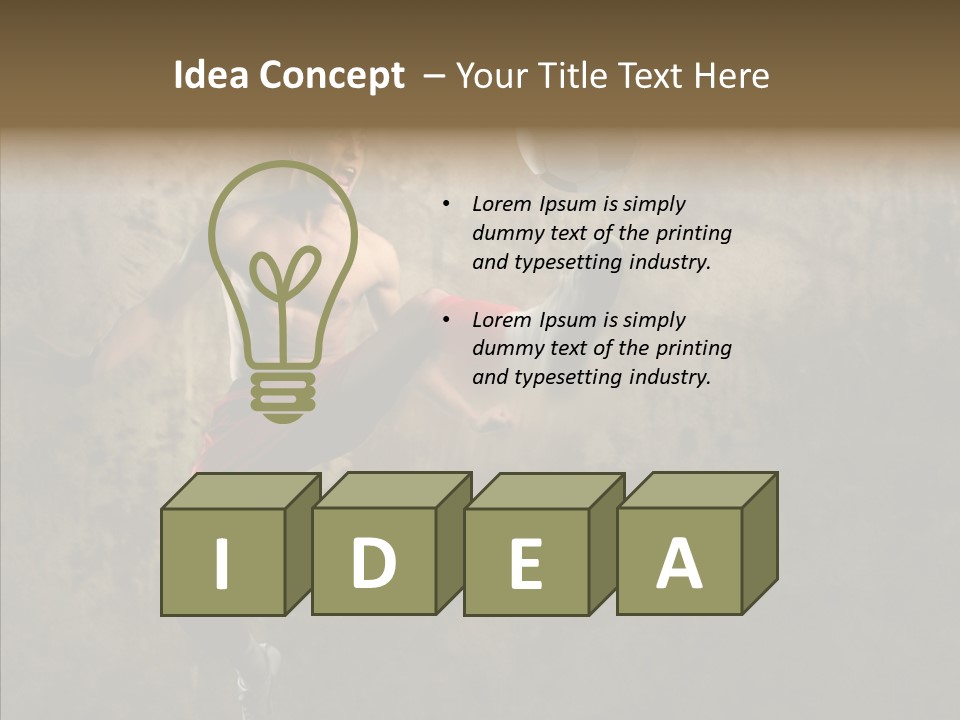 Hovel Scream Soccer PowerPoint Template