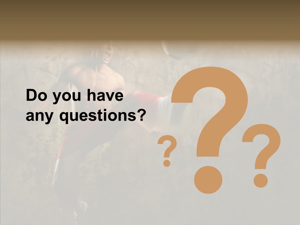 Hovel Scream Soccer PowerPoint Template