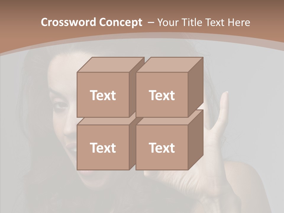 Hair Expression Gesture PowerPoint Template