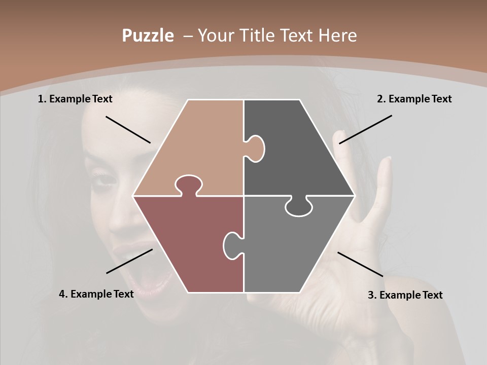 Hair Expression Gesture PowerPoint Template