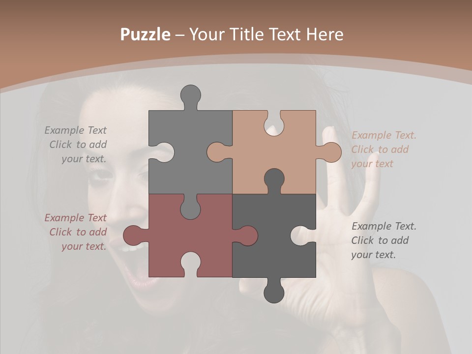 Hair Expression Gesture PowerPoint Template