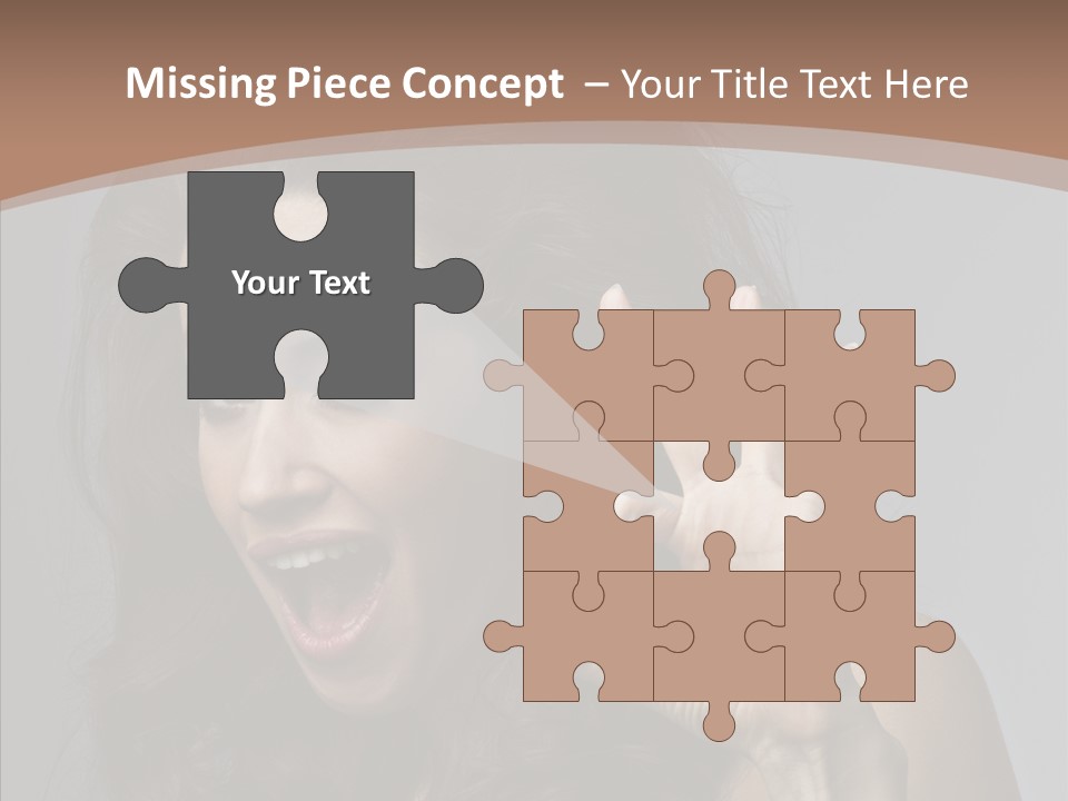Hair Expression Gesture PowerPoint Template