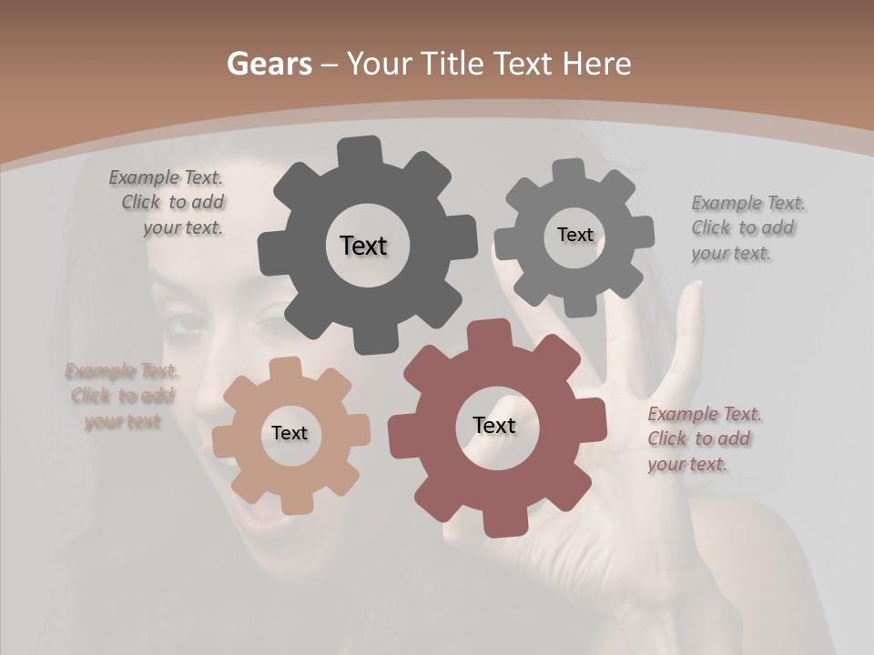 Hair Expression Gesture PowerPoint Template