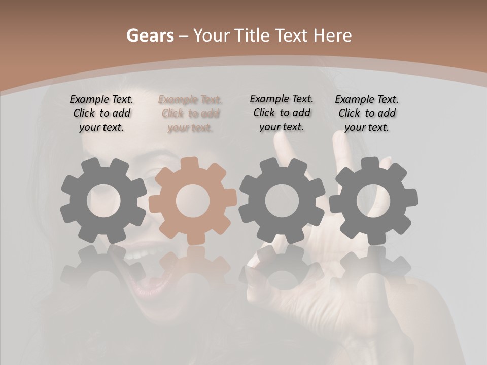 Hair Expression Gesture PowerPoint Template